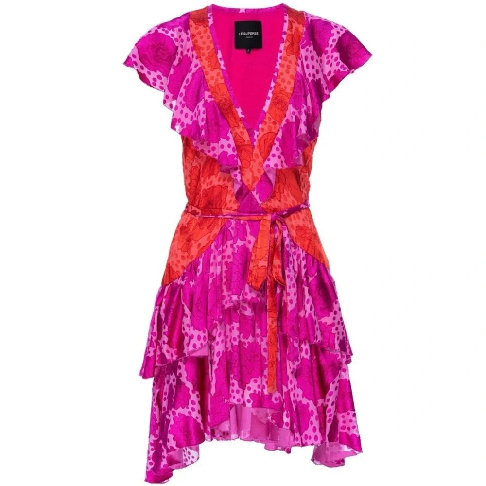 Le Superbe Aurora Flora Lil Flirt Ruffle Mini Dress - Picture 16 of 16